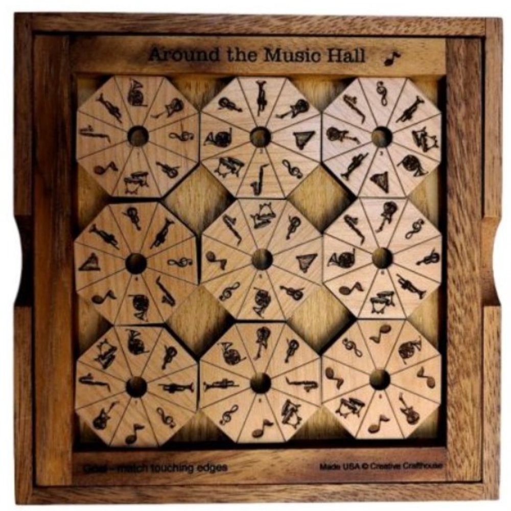 Wooden Brain Teaser -Toy- Game Creative Crafthouse